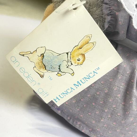 Eden Beatrix Potter Hunca Munca Plush Mouse with Broom 8" Stuffed Toy Vintage - Picture 7 of 9